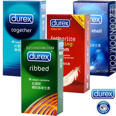 Durex杜蕾斯螺紋、激情、輕柔、穩健超值保險套組合