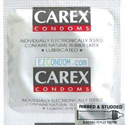 CAREX卡瑞斯三合一 顆粒螺紋前段緊縮型保險套(盒裝)