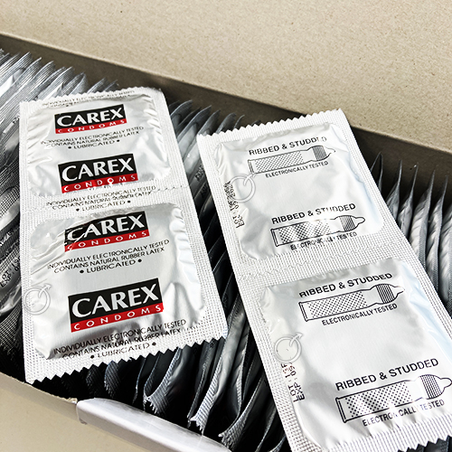 Carex三合一(顆粒.螺紋.前段緊縮) 保險套(144枚散裝)批發價