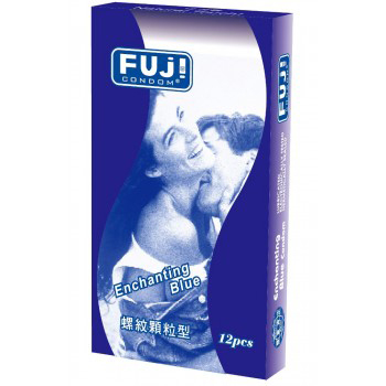 FUJI芙莉詩藍色情挑螺紋顆粒型保險套